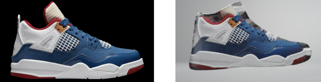 AI generated 3D shoe Alpha3D