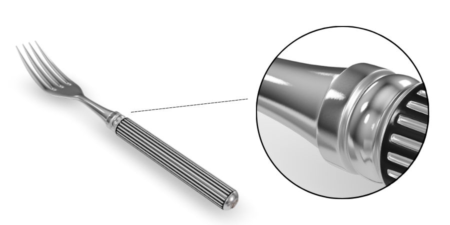 3d design fork metal